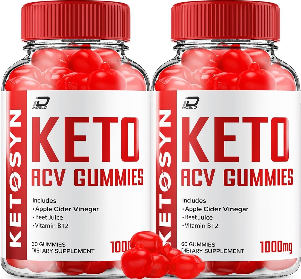 Ketosyn ACV Gummies Advanced Formula - Ketosyn Gummies Fast Acting Extra Strength Formula, Ketosyn + ACV Gummies Yorumlar, B12 (2 Pack - 120 Gummies)