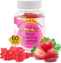 Booty Enhanceing Gummy Supplement, Big Butt Enhancer, Υποστήριξη προπόνησης, Multivitamin για τις γυναίκες, Φυσική Glute Boost Βιταμίνες για ένα Curvy Shape & Max Gains, 60 Vegan Gummies
