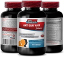 Saç Büyüme Tamamı - Anti Gray Saç - Saç Büyümesi için Nettle, Anti Gray Saç Supplement, Saç Büyüme Vitaminleri, Saç Büyümesi için Biyotin Pilleri, Kadın Saç Kaybı için Toretto, 1 Şişe 60 Capsules