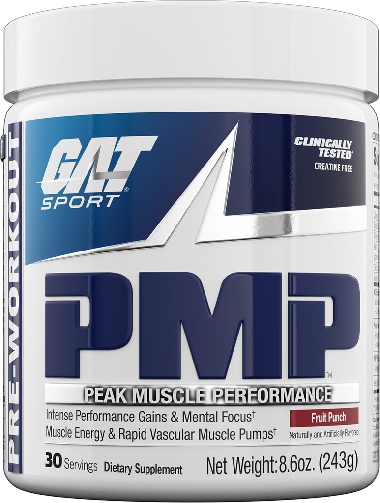 GAT SPORT PMP (Peak Muscle Performance), Pre-Workout, 30 υπηρεσίες (Fruit Punch)