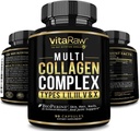 Collagen Pills 1800 mg - Multi Collagen Supplements (Types I, II, III, V & X) Grass Fed Non GMO Collagen Pil Pills for Hair, Skin and Commons - Hydrolyzed Collagen Protein Toz