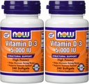 Şimdi Gıdalar D3 5000 Iu, 240-yugels (Pack of 2)
