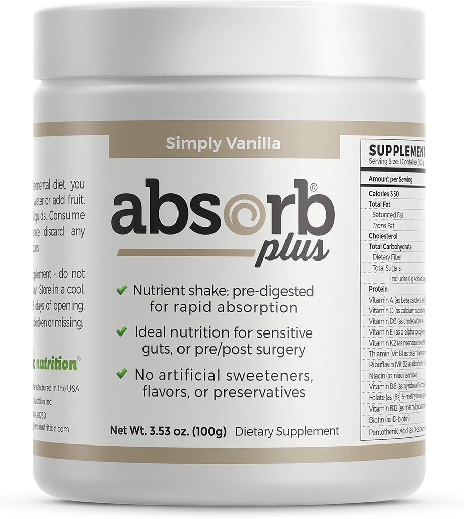 Elemental Shake – Nutrient-Rich Toz – Lactose-Free, Casein-Free, No Yapay Katkılar – Smooth, Easy Mixable Toz for Versatile Use – (100 g, Just Vanilla)