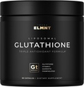 ELMNT 2150 mg Super Liposomal Glutathione Supplement w. Vitamin C, Quercetin & Pure L Glutathione 2000 mg Triple Action Formula Glutathione Liposomal Supplement w.