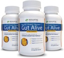 Gut Alive - IBS, Heartburn, Acid Indigestion, Acid Reflux, Bloating & Gas. Unique Formulation (60 Kont)