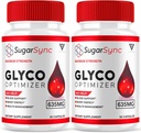 (2 Pack) Sugar Sync SugarSync Glyco Optimizer Capsules, Sugar Syn Maximum Strength Glycogen Optimizer ve Blood Support Supplement, SugarSync 635 mg Advanced General Health Formula (120 Capsules)
