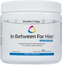Breder’s Edge in Between for Him Multivitamin για αρσενικά σκυλιά και γάτες, υποστηρίζει την ενέργεια, Καρδιαγγειακή λειτουργία, και Prostate υγεία, 23 βιταμίνες και ορυκτά, Made in USA, 60 Count