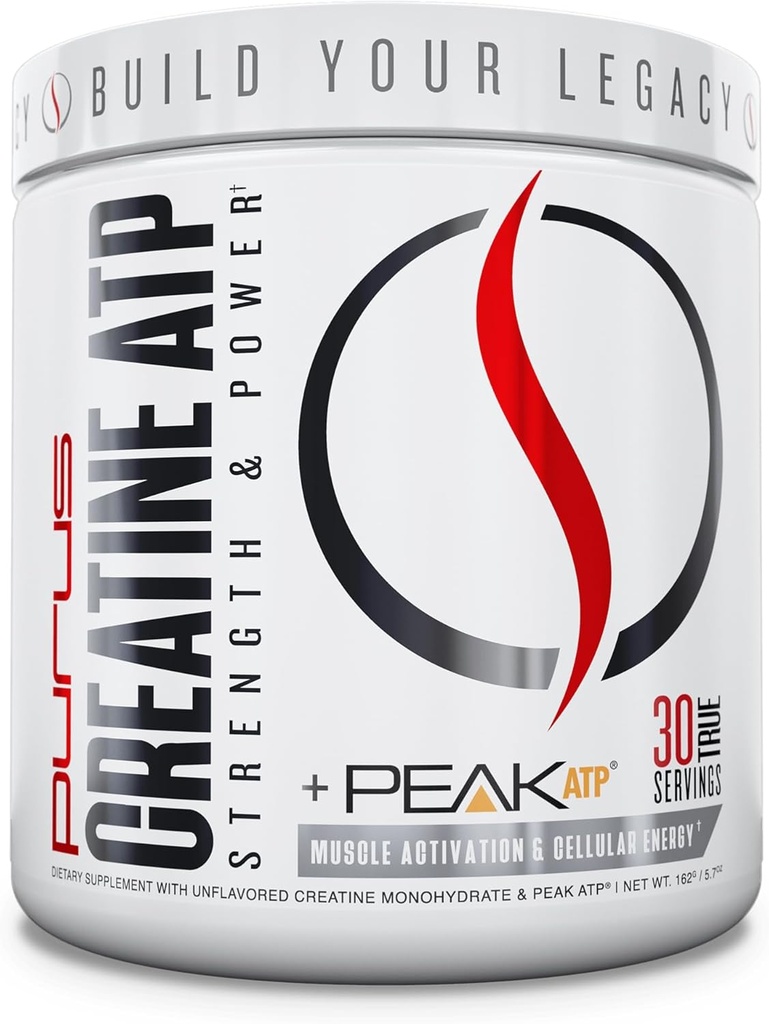Purus Labs Creatine ATP, Peak ATP + Creatine Monohydrate, Unflavoured - 30 Υπηρεσίες - Μυϊκή Ενεργοποίηση & Κυτταρική Ενέργεια
