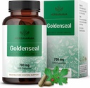 HERBAMAMA Goldenseal Root Capsules 700 mg - Respiratory System & Immune Support with Goldenseal Toz Supplement - Vegan, Non-GMOMO