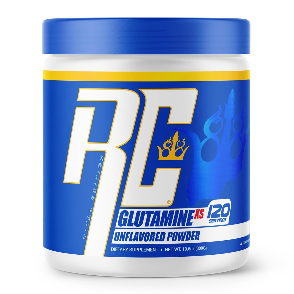 Ronnie Coleman Signature Series Glutamine Toz, Post Workout Muscle Recovery için Tamam, Erkekler ve Kadınlar için L-Glutamine, Güçlü Destek, Unflavored Drink Mix, 120 hizmet