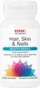 GNC Women's Hair, Skin & Nails | Daily Multivitamin Meeting | Biotin (3,000 mcg), Hyaluronic Asit, Vitaminler C & E ile Niacin | Antioksis | Destekler Kadın Sağlığı ve Güzellik | 60 Caplets