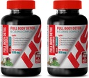 Άνδρες Detox Cleanser - Full Body Detox και Cleanse Complex 920 MG - Γαϊδουράγκαθο γάλακτος - 2 μπουκάλια 200 κάψουλες