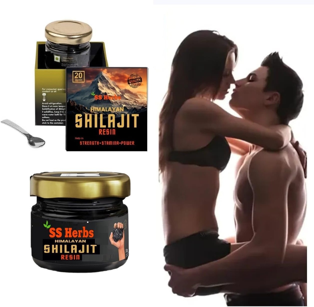 Pure Himalayan Shilajit Resin, 20g - Natural & Lab-δοκιμή, πλούσια σε Fulvic & Humic Acid, 85+ Trace Minerals, Golden Grade Max Strength, για άνδρες και γυναίκες