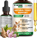 Doğal Kediler ve Köpek Yeast Enfeksiyonu Yardımı - Itchy Skin & Ear Tedavisi - Irritation & Relieves Itching ve Alerjileri - Herbal Medicine Drops Supplement - Amerika'da Made in USA