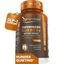 Herbtonics Θερμογόνος Burner + μηλίτη της Apple Ξύδι – Συμπλήρωμα Διαχείρισης Βάρος για γυναίκες & άνδρες, Υποστήριξη Διαχείριση Ορεινών, Μεταβολισμός & Ενέργεια, 60 κάψουλες χορτοφάγων