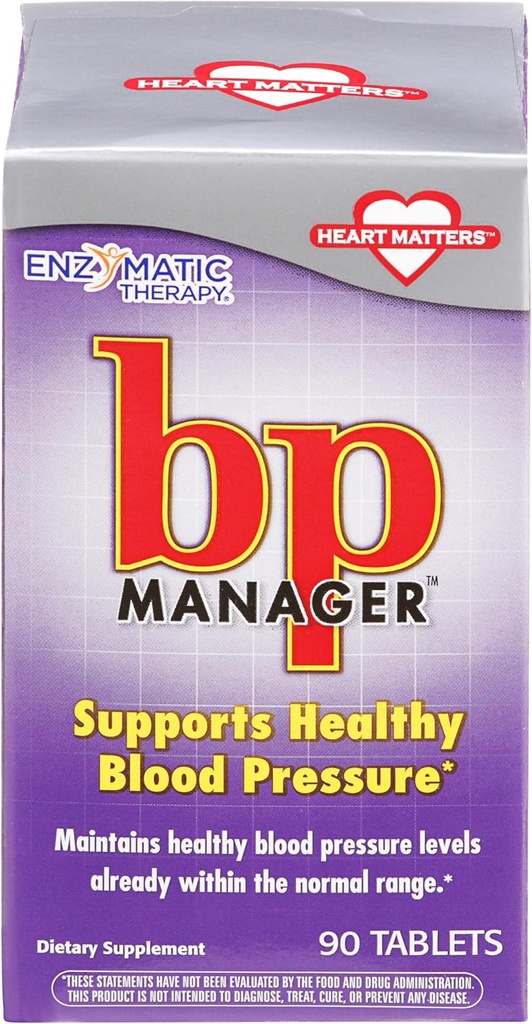 Enzymatic Therapy - Bp Manager, 90 δισκία [Υγεία και Ομορφιά]