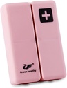Günlük Manyetik Pill Box Organizer, 7 Tray Travel Scale Medicine Case Container, Cute Small Pocket Pill Chicken Capsule Torch Tracker for Drug, Fish Oil, Supplement, Tabletler, Pink Oil