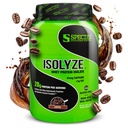 Tür Beslenme Isolyze Whey Protein Tozu, 100 Whey Isolate for Muscle Building, 27.5g Protein Per Scoop, No Sugar & Low Fat (Coffee, 22 Hizmet)