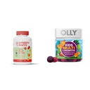 SmartyPants Kids Multivitamin Gummies and Fiber Supplement: Ωμέγα 3 Fish Oil & OLLY Kids Multivitamin + Probiotic Gummy, Digestive και ανοσοποιητική υποστήριξη
