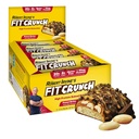 FITCRUNCH Tam Boyut Protein Barlar, 6-Layer Baked Bar, 6g of Sugar, Gluten Free & Soft Kek Core (12 Bars, Peanut Butter)