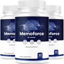 (3 Pack) Συμπληρώματα Εγκεφάλου Memoforce - Επίσημη Memoforce Premium Formula Χάπια, Σύνθετη Υποστήριξη Memo Force Συμπλήρωμα Εγκεφάλου για την ευεξία & τη συνολική υγεία, Κριτικές Memoforce, 180 κάψουλες για 3 μήνες