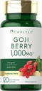 Carlyle Goji Berry | 120 Capsules | Concentrated Extract from Wolfberry Plant | Non-GMO, Gluten Free