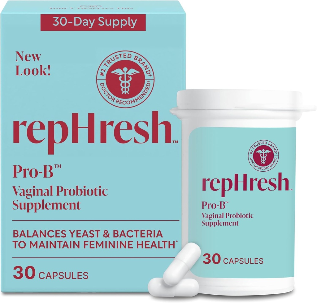 RepHresh Pro-B Women's Probiyotik, Probiyotik Supplement for Women, 30 Oral Capsules