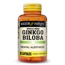 Mason Natural Ginkgo Biloba, 1 Ay Supply, Zihinsel Uyarılık ve Destek Optimal Beyin Fonksiyonlarını Geliştirmeye yardımcı olur, 60 Capsules