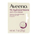 Aveeno En Güçlü% 1 Hidrokortisone Anti-Itch Cream, Triple Oat, Aloe & Vitamin E For Itch Relief From Eczema, Psoriasis, Insect Bites, Zehir Ivy, Oak & Sumac & Detergents, 1 oz, 2 Pack