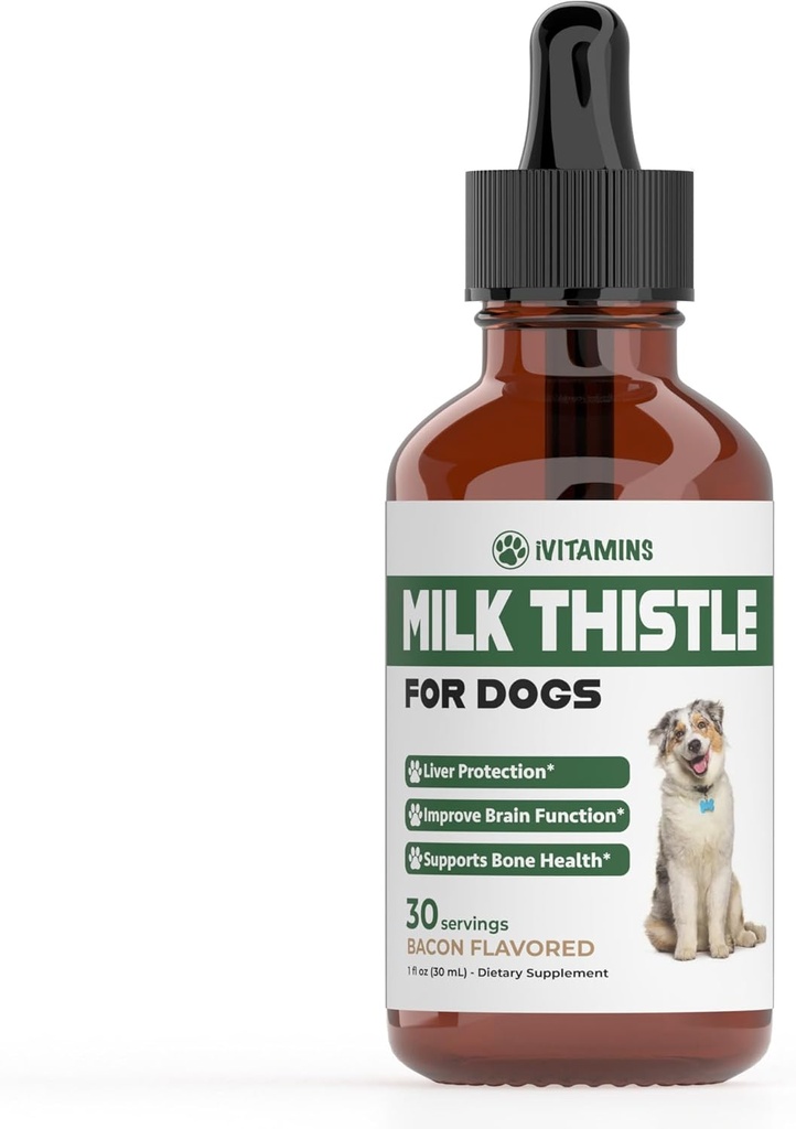 Köpekler için Butle | Destekler Liver ve Kidney Health | Milk Butle for Dogs Liver Support | Dog Milk Thistle | Dog Liver Support | Dog Liver Supplement | Milk Thistle Supplement for Dogs | 1 ozle Supplement for Dogs |