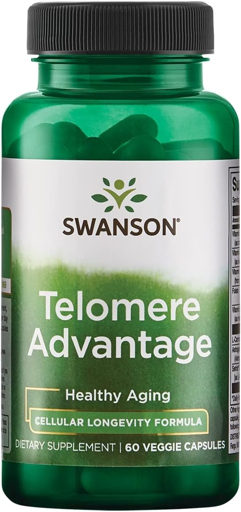 Swanson Telomere Πλεονέκτημα 60 Veg Κάψουλες