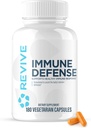 Revive MD Immune Defense, Immune Support Supplement - Ανοσία Υγεία με ψευδάργυρο, Elderberry, Βιταμίνη C & Βιταμίνες Booster για άνδρες και γυναίκες - Vegan, Χωρίς γλουτένη & χωρίς σόγια (180 κάψουλες, 30 σερβιρίσματα)