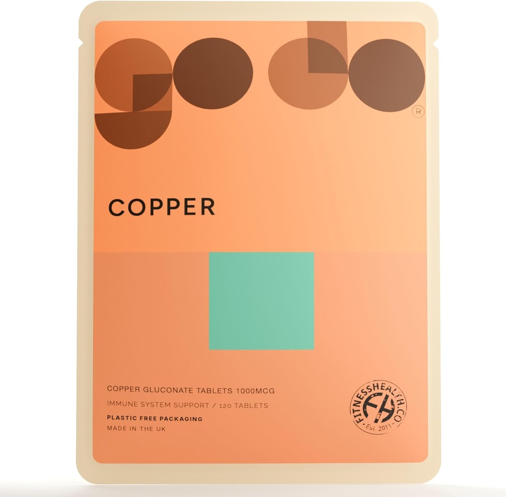 Fitness Health Copper 1MG 120 Tablet - Beslenme Supplement - Vegans & Vejetaryenler - Sağlıklı Yaşam Tarzı - Bakır Tamam - Bakır Gluconate Supplement - - Copper Gluconate Supplement - -