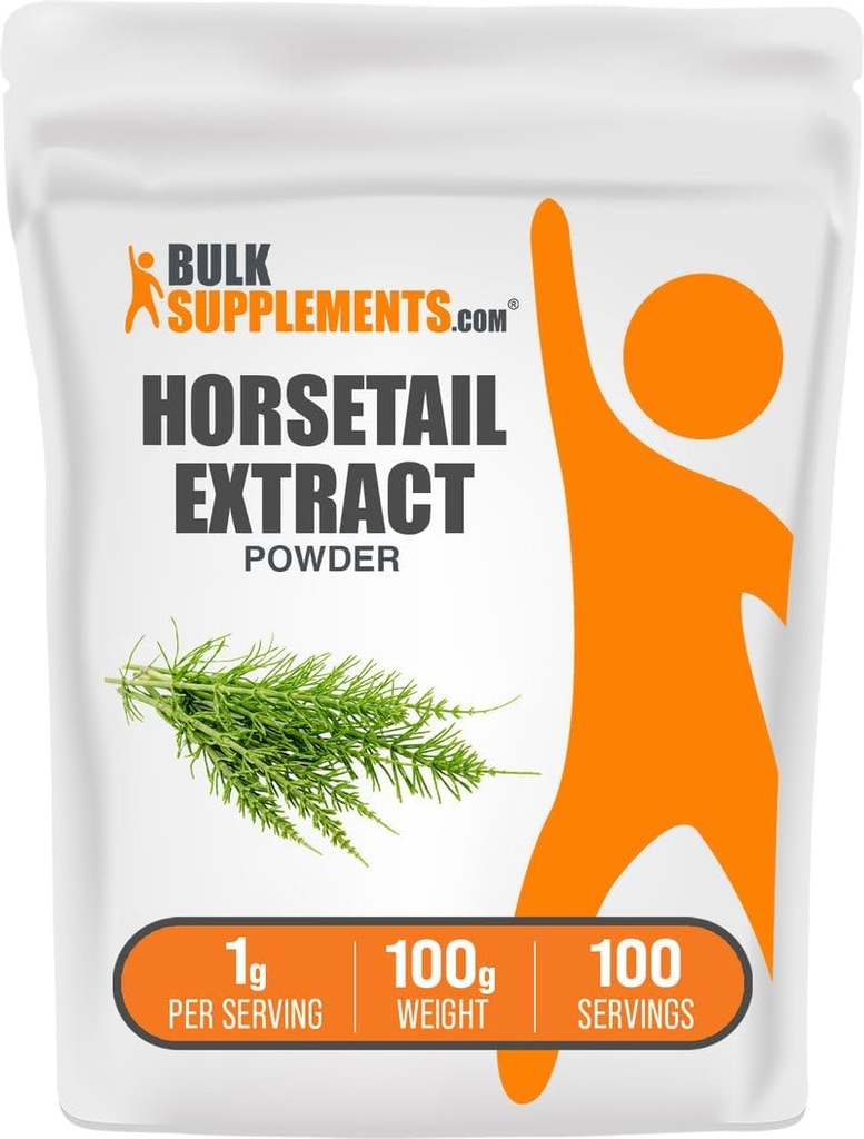 BulkSupplements.com Εκχύλισμα Horsetail Σκόνη - Herb Horsetail - Συμπληρώματα Silica, Χωρίς Γλουτένη, 1g ανά Σερβίρισμα, 100g (3, 5 oz) (πακέτο του 1)