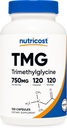 Nutricost TMG (Τριμεθυλογλυκίνη) 750mg, 120 κάψουλες