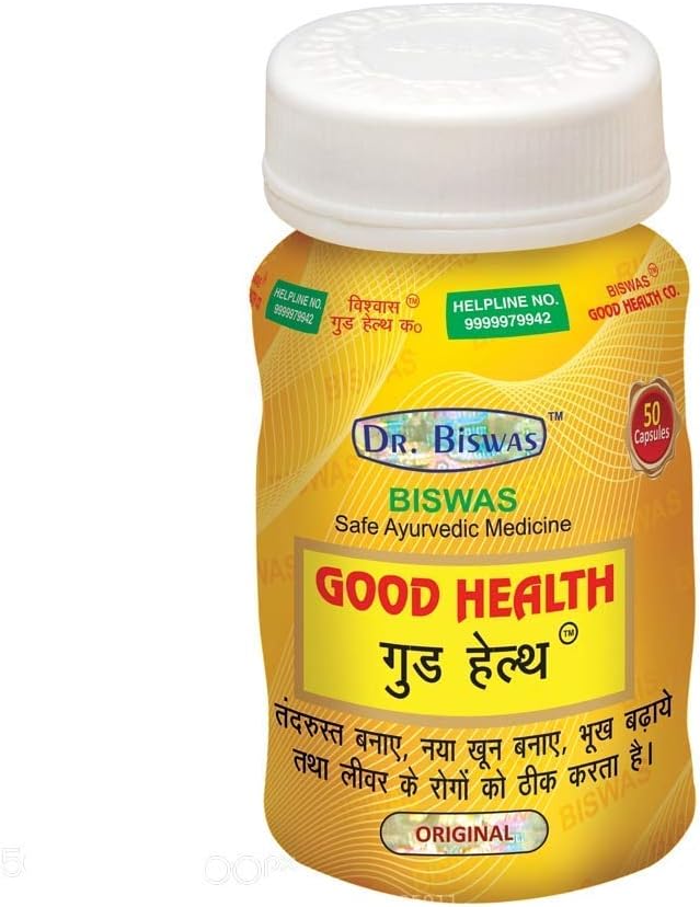 Δρ Biswas Ayurvedic κάψουλα καλής υγείας - 50 κάψουλες