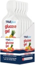TRUEplus Glucose Gel Pouch, Fruit Punch Flavor, 15g Fast-Active Carbohydrates, Fat Free, Gluten Free, Γρήγορη υποστήριξη για χαμηλή ζάχαρη και ενέργεια αίματος, 6 Pack