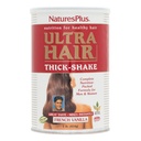 Natures Plus Ultra Hair Thick Shake - 1 LB, Hair Protein Shake - Γαλλική Βανίλια Γεύση - Healthy Hair Growth Supplement with Vitamins & Minerals - Μη-GMO, Χωρίς Γλουτένη - 16 Σερβιέτες