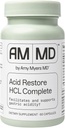 Amy Myers MD Acid Restore with Betaine & HCL - Συμπλήρωμα για την υποστήριξη υγείας Digestive & Gut - με Slippery Elm Bark - Μη-GMO, Χωρίς γλουτένη & Μη-Dairy - 60 κάψουλες (60 εξυπηρετούν)