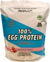 Sağlıklı N Fit 100% EGG PROTEIN- Strawberry (12oz): 100% Egg White protein PLUS Natural.. Doğal olarak Tatlılaşmış, Zero Carb, Keto, Paleo Dostu