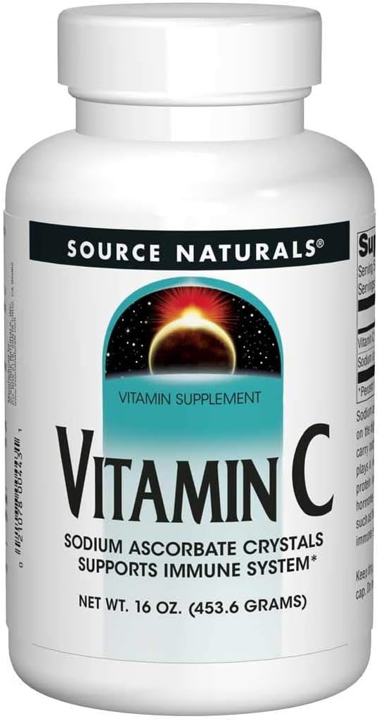 Source Naturals Vitamin C, sodyum Ascorbate Crystals, Supports Immune System * - 16 Ounces