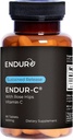 Endur ENDUR-C Βιταμίνη C με Rose HIPS, υποστηρίζει την παραγωγή κολλαγόνου, αντιοξειδωτική προστασία & απαλή πέψη, χωρίς γλουτένη, 500mg (90 δισκία)