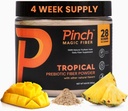 Pinch Magic Sugar Free Fiber Toz – Light Trovor Psyllium Husk with Bromelain & Vitamins C & D – Vegan, Gluten-Free, Clean Label, USA-Made, GMP-Cerized - 28-Day Supply