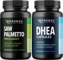 HAVASU NUTRITION DHEA 50mg συμπλήρωμα (60 εξυπηρετούν) & Saw Palmetto κάψουλες (100 εξυπηρετούν)