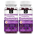Glucosamine Chondroitin Gummies with MSM & Elderberry Extra Strength - Flexability Support, Antioksi Immune Support Supplement for Yetişkinler, Men & Women - 60 Chondroitin Gummies (2 Pack)