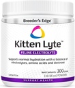 Breeder's Edge Kitten Lyte, Electrolyte Supplement for Kittens and Nursing Cats, Supports Hydration, Energy & Recovery, Chicken Soup Flavor, 300g
