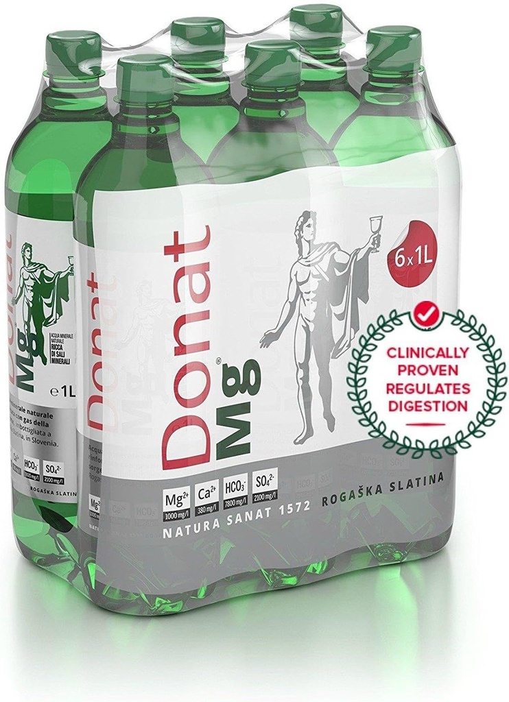 Doğal Magnezyum Water - 1000 mg 1000 ml 'Donat Mg' Bulk Pack 6x1L
