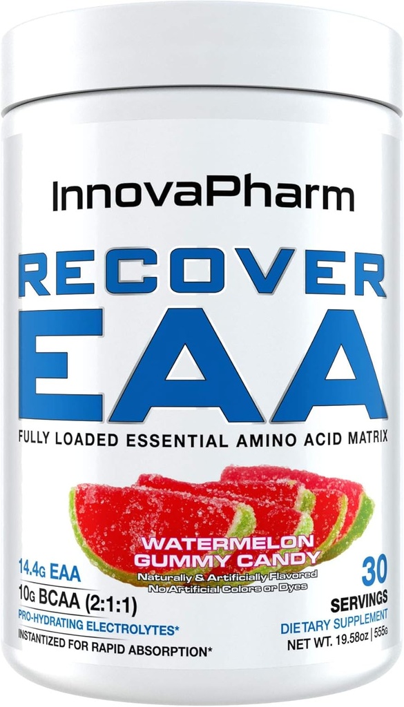 InnovaPharm Recover EAA Toz Watermelon Gummy Candy 19.5 Ounces