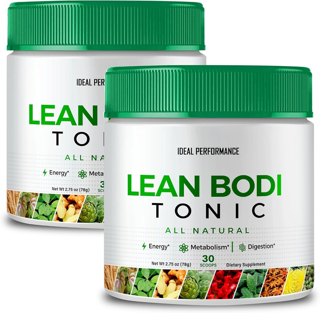 Lean Bodi Tonic Powder Official Formula, LeanBodi Tonic All Natural - Μέγιστη δύναμη με βιταμίνη B6, BCAA, LeanBodi Powder Support, Lean Bodi Advanced Formula Reviews (2 Pack)