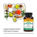 Country Life Betaine Hydrochloride με Pepsin, 600mg, 100 δισκία, Certified Gluten Free